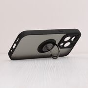 Husa iPhone 14 Pro Techsuit Glinth cu inel suport stand magnetic, negru
