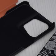 Husa Oppo Reno 8 Eco Leather View flip tip carte, portocaliu