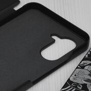Husa Realme C33 Eco Leather View flip tip carte, negru