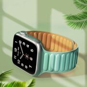 Curea Apple Watch 1 / 2 / 3 / 4 / 5 / 6 / 7 / 8 / SE / Ultra (42 mm / 44 mm / 45 mm / 49 mm) pentru dama Techsuit, portocaliu, W035