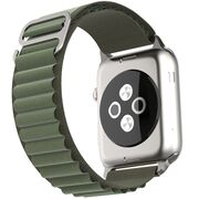 Curea Apple Watch 1 / 2 / 3 / 4 / 5 / 6 / 7 / 8 / SE / Ultra (42 mm / 44 mm / 45 mm / 49 mm) Techsuit, army green, W037