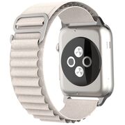 Curea Apple Watch 1 / 2 / 3 / 4 / 5 / 6 / 7 / 8 / SE (38 mm / 40 mm / 41 mm), W037, stellar white