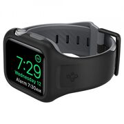 Carcasa Apple Watch 4 / 5 / 6 / 7 / 8  / SE / SE 20 2022 (40mm / 41mm), liquid air spigen - negru