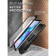 Pachet 360: Husa cu folie integrata Samsung Galaxy Tab S6 Lite 10.4 P610/P615 Supcase Unicorn Beetle Pro, negru