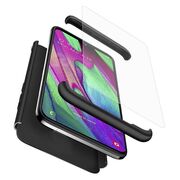 [Pachet 360°] Husa + Folie Samsung Galaxy A40 GKK Original - Negru