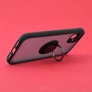 Husa iPhone 11 Glinth Cu Inel Suport Stand Magnetic - Negru