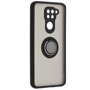 Husa Xiaomi Redmi Note 9 Techsuit Glinth Cu Inel Suport Stand Magnetic - Negru