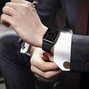 Curea piele Tech-Protect Leatherfit compatibila cu apple watch 4/5/6/7/SE (42/44/45MM) Black