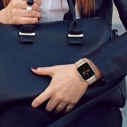 Curea Otel Inoxidabil Tech-protect Milaneseband Compatibila Cu Apple Watch 4/5/6/7/se (42 / 44 / 45 Mm) Rose Gold