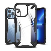 Husa iPhone 13 Pro Ringke Fusion X - transparent / negru