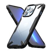 Husa iPhone 13 Pro Ringke Fusion X - transparent / negru