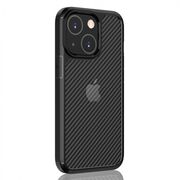 Husa iPhone 13 Techsuit Carbon Fuse transparenta, negru