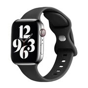 Curea ceas - watchband (w031) - Apple Watch 1 / 2 / 3 / 4 / 5 / 6 / 7 / 8 / se (38mm / 40 mm / 41 mm) - negru