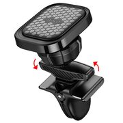 Suport auto pentru telefon cu magnet pentru grila de ventilatie Hoco S49, negru