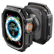 Carcasa Apple Watch Ultra Spigen Rugged Armor, negru