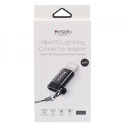 Adaptor Micro-USB la Lightning OTG Yesido GS05, plug & play, 480Mbps, negru