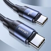 Cablu de date USB-C la Type-C USAMS U71, 100W, 2m, negru