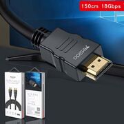 Cablu 4K HDMI Ultra HD la HDMI Yesido HM09, 1.5m, negru