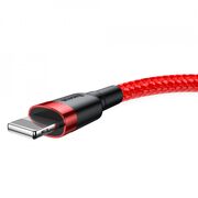 Cablu de date Lightning Baseus, 1.5A, 2m, rosu, CALKLF-C09