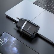 Incarcator priza Quick Charge USB Hoco N1, 2.4A, 12W, negru