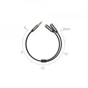 Cablu audio Ugreen, adaptor Splitter Jack 3.5mm, 20cm, 10532