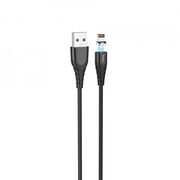 Cablu magnetic Fast Charging iPhone Hoco X63, 1m, negru