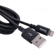 Cablu de date USB la Lightning, Hoco X14, 2.4A, 2m, negru
