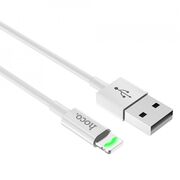 Cablu de date iPhone Quick Charge 2.4A Hoco X43, alb