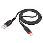 Cablu Lightning USB - Lightning Fast Charging 2.4A Hoco X59, 1m, negru