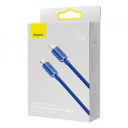 Cablu USB-C Lightning Baseus 20W, 1,2m, albastru, CAJY000203