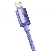 Cablu USB-C Lightning Baseus 20W, 1,2m, mov, CAJY000205