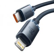 Cablu USB-C Lightning Baseus 20W, 2m, negru, CAJY000301