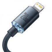 Cablu USB-C Lightning Baseus 20W, 2m, negru, CAJY000301