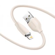 Cablu de date USB la Lightning Baseus 2.4A, 1.2m, roz, CAGD000004