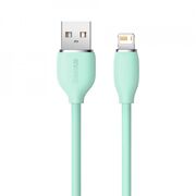 Cablu de date USB la Lightning Baseus 2.4A, 1.2m, verde, CAGD000006