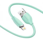 Cablu de date USB la Lightning Baseus 2.4A, 1.2m, verde, CAGD000006
