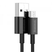 Cablu de date USB la Micro-USB Baseus, 2A, 1m, negru, CAMYS-01