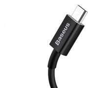 Cablu de date USB la Micro-USB Baseus, 2A, 1m, negru, CAMYS-01
