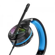 Casti gaming cu microfon on-ear Hoco W104, USB, Jack 3.5mm, albastru