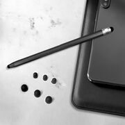 Stylus pen Techsuit, 2in1 universal, Android, iOS, aluminiu, auriu, JC01