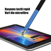 Stylus Pen Techsuit, 2in1 Universal, Android, iOS, Albastru Inchis, JC02