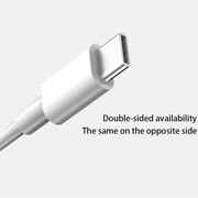 Cablu de date original Xiaomi USB la Type-C, 3A, 1m, alb