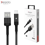 Cablu de date USB la Micro-USB Yesido CA-28, 2.4A, 1.2m, negru