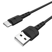 Cablu de date USB Type-C Quick Charging 2A Hoco X30, negru