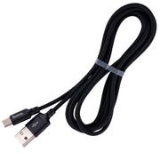 Cablu de date USB la USB Type-C Hoco X14, 3A, 10W, 1m, negru