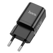 Incarcator tip C Fast Charge Hoco N19, Power-Delivery, 25W + cablu iPhone, negru