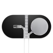 Incarcator wireless 2 in 1 pentru iPhone si Apple Watch cu MagSafe Spigen, negru
