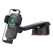 Suport auto wireless charging 15W Baseus, negru, CGZX000101