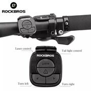 Lampa pentru bicicleta cu telecomanda RockBros, negru, LKWD-R1