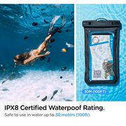 [Pachet 2x] Husa subacvatica telefon waterproof Spigen A601, negru
